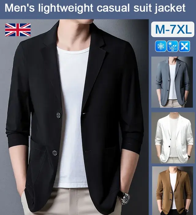 🔥 AirLite Ultra-Comfort Men’s Smart Casual Suit Jacket