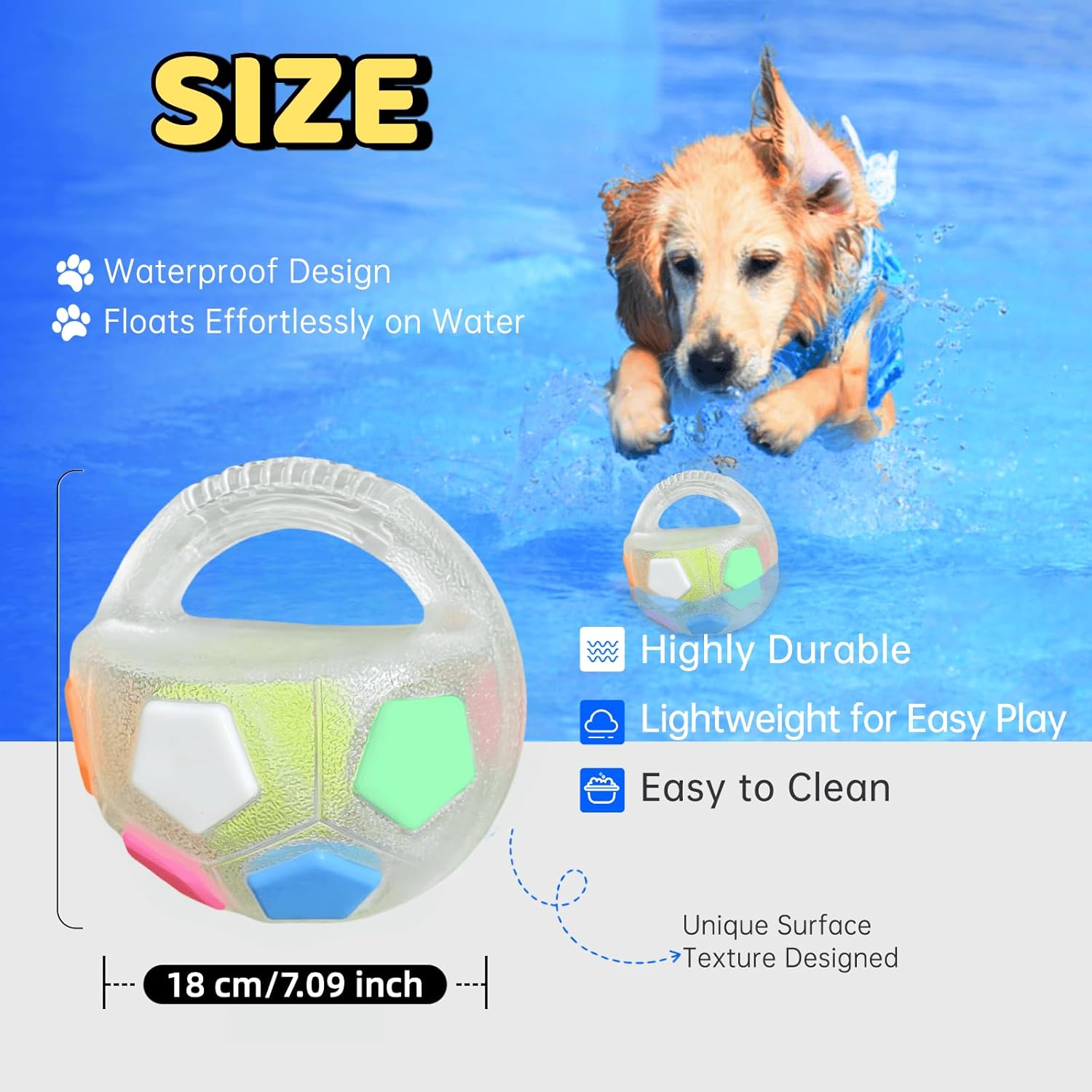 PawKick™ Durable Soccer Toy – Bouncy. Bite-Resistant & Fun Buy one get one free, double the fun