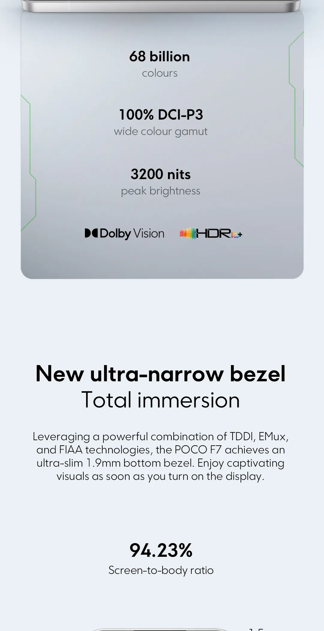 POCO F7 （Promotional product limited to 100 units）