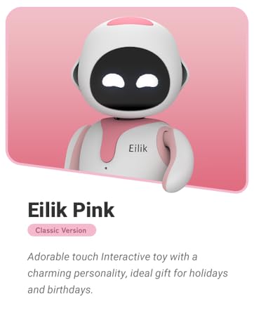 Eilik – Cute Robot Pets for Kids and Adults. Your Perfect Interactive Companion at Home or Workspace. Unique Gifts for Girls & Boys.