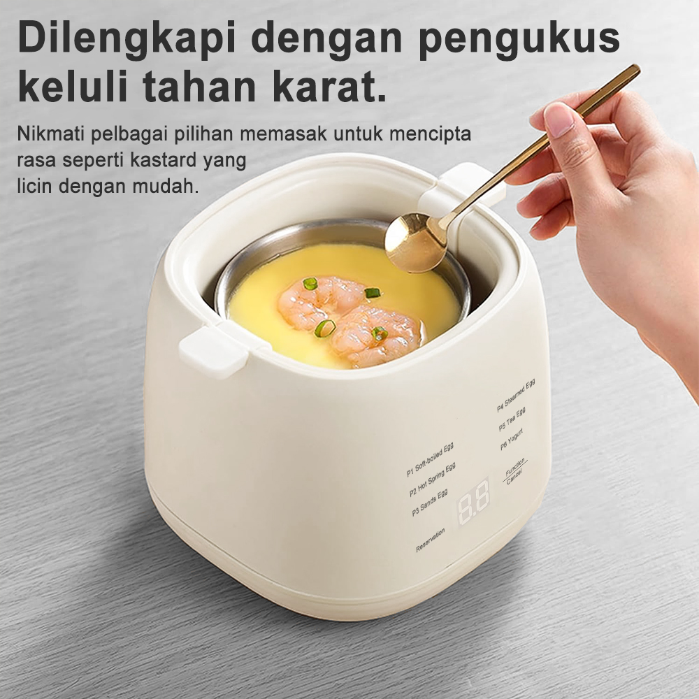 Simmo Electric Egg Boiler Egg Cooker 200W 4 Egg Boiler Capacity Automatic Quickly Cooked Multifunctional Egg Steamer