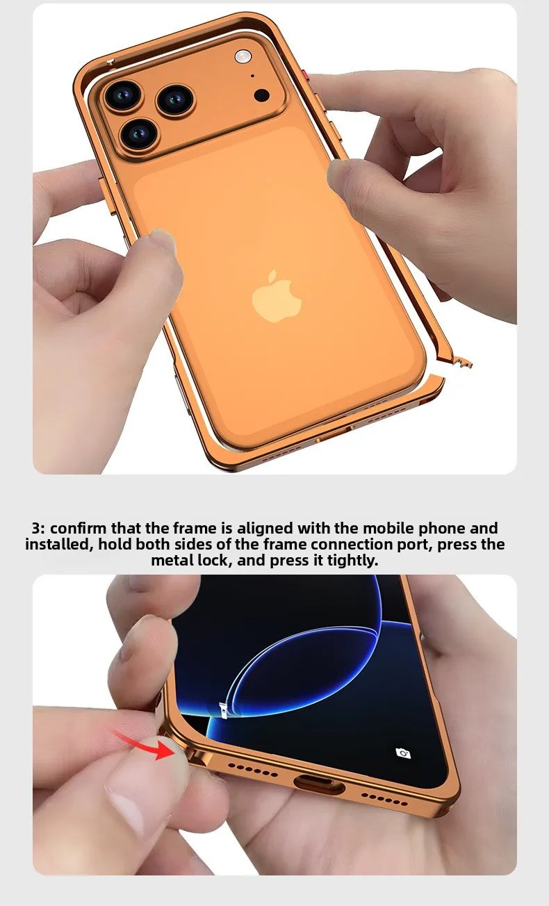 Luxury Case Metal Frame for iPhone 17 Series