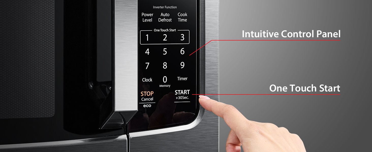 TOSHIBA ML-EM45PIT(BS) Countertop Microwave Oven with Inverter Technology. Kitchen Essentials. Smart Sensor. Auto Defrost. 1.6 Cu.ft. 13.6 Removable Turntable. 33lb.&1250W. Black Stainless Steel