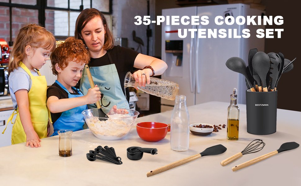 Cooking Utensils Set- 35 PCs Kitchen Utensils with Grater