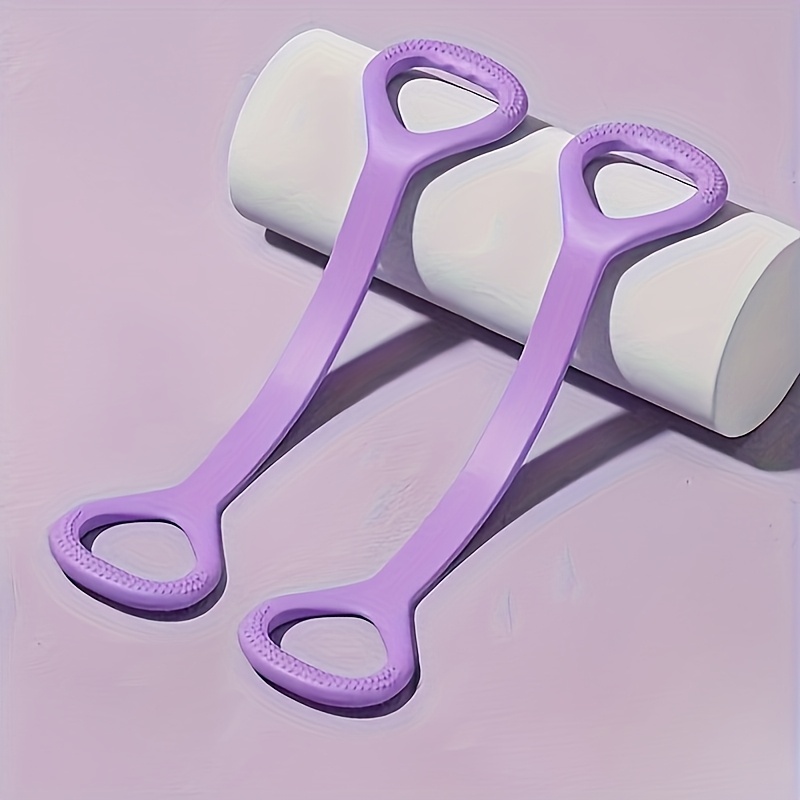 1pc ProFlex 8-Shaped Silicone Yoga Resistance Band - Universal Elastic Fitness Stretching Rope for Back, Waist, Arm Exercise - Ideal for Home, Gym, Outdoor Workouts