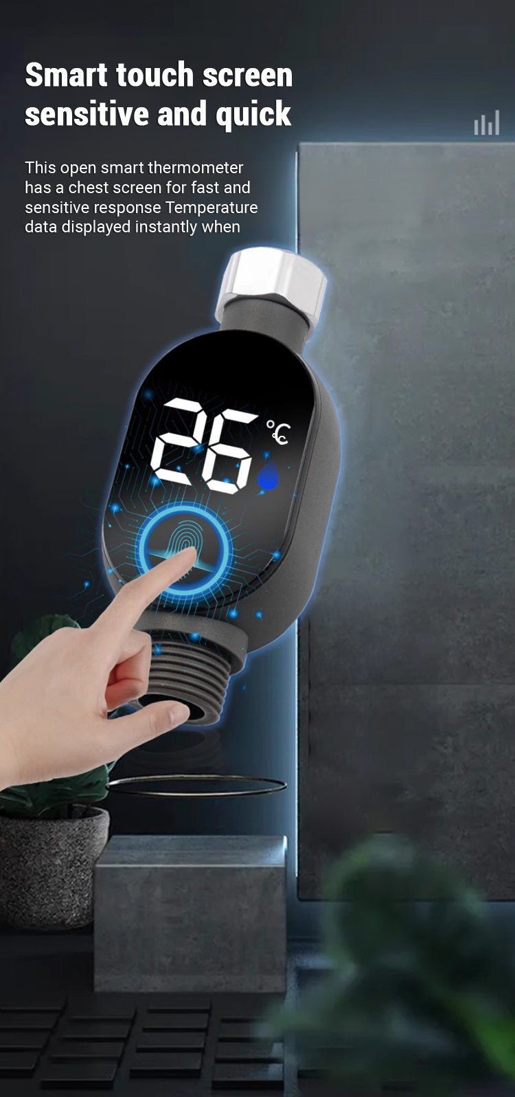 【0 electricity bill】Shower head LED temperature display Only the last 100 pcs left⚡
